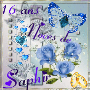 16 ans Noces de Saphir