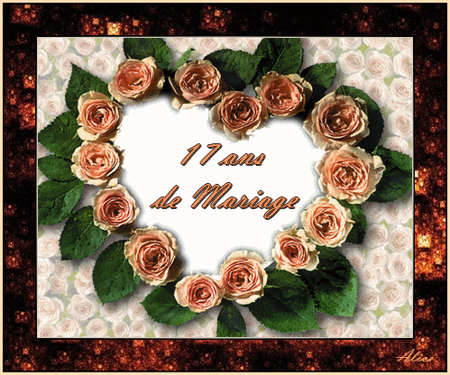 17 ans de mariage noces de rose