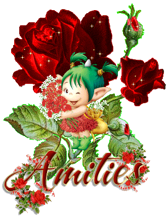 amitiés elfe et fleurs