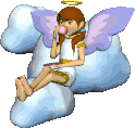 Ange café sur nuage