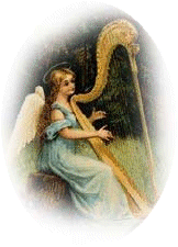 Ange joue de la harpe