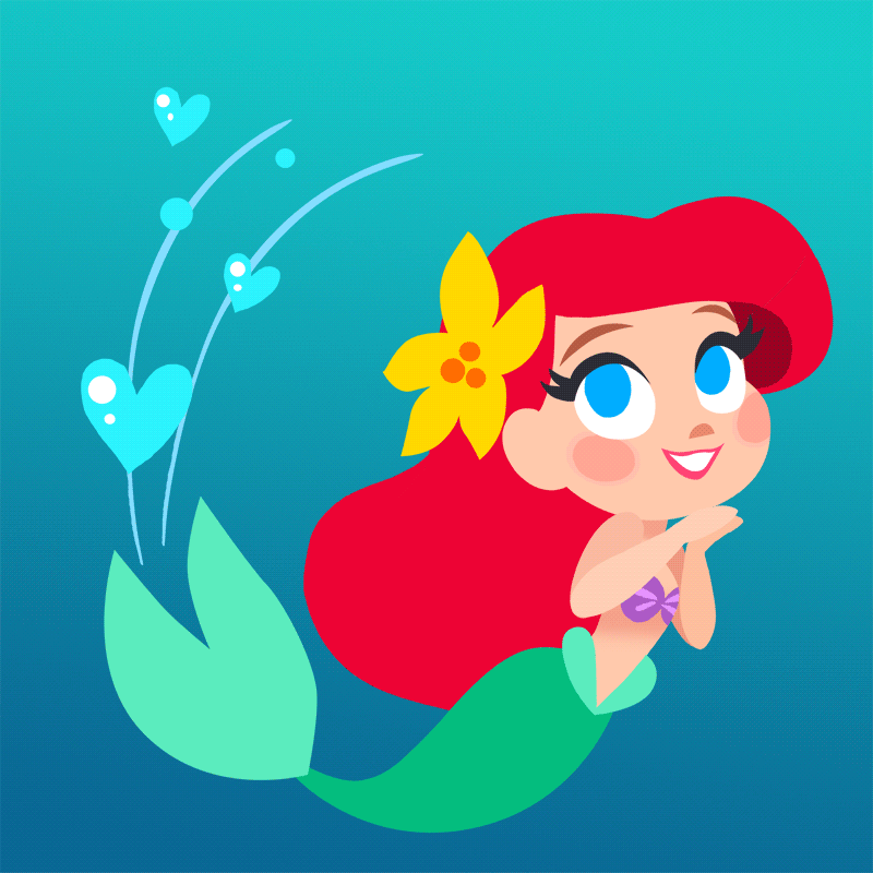 Ariel la Petite Sirène tourne en rond