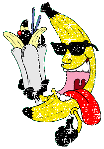 Banane dessert scintillant