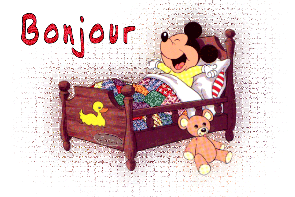 Bonjour Mickey Mouse