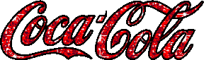 Coca-Cola logo scintillant