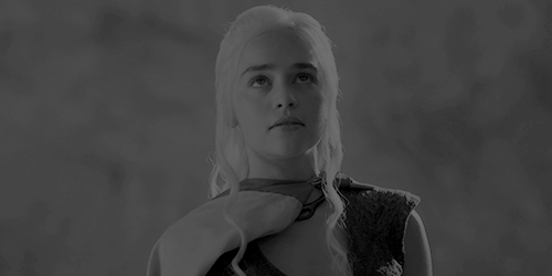 Daenerys Targaryen noir et blanc