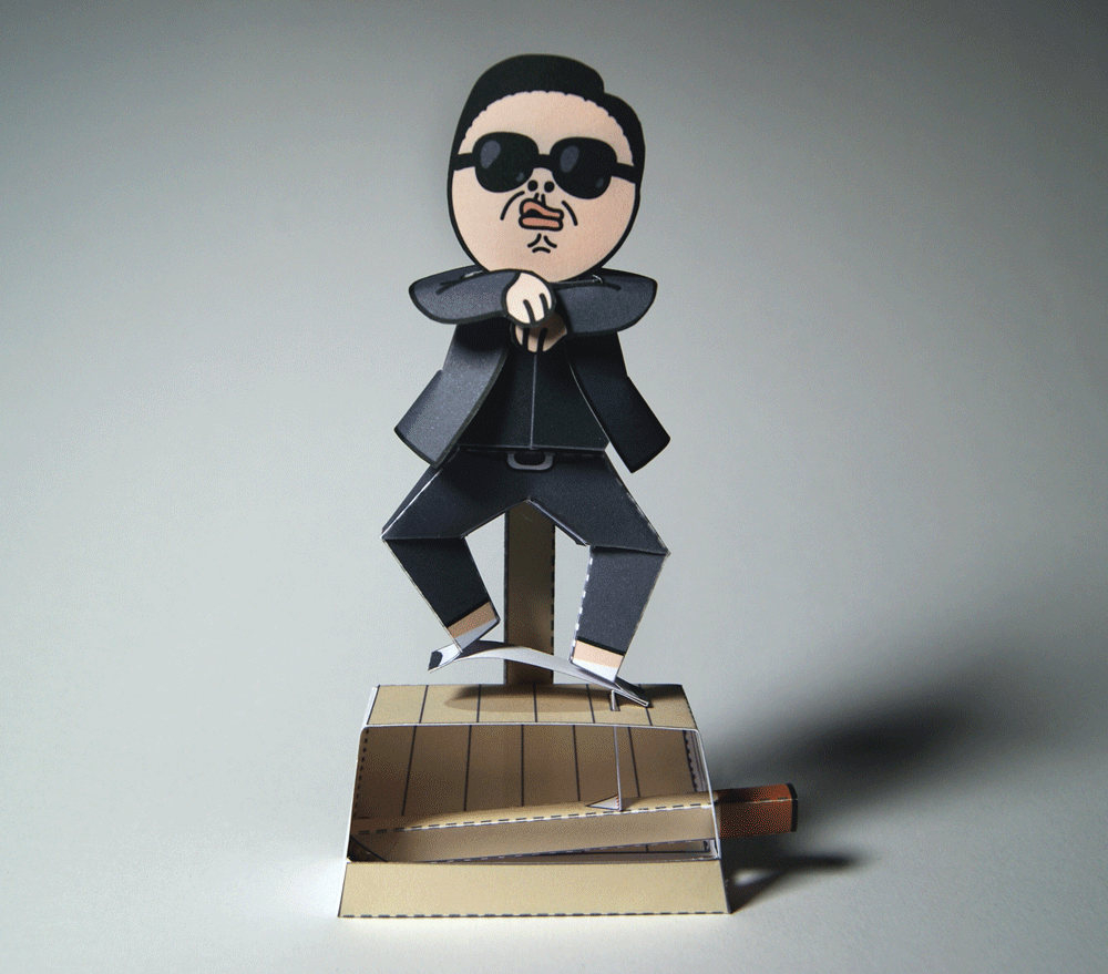 Gangnam Style Machine Papercraft