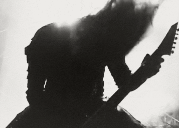 Guitariste hard rock - image animée GIF