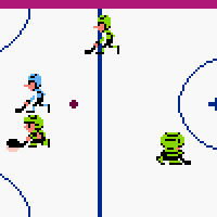 Hockey jeu vidéo 2D