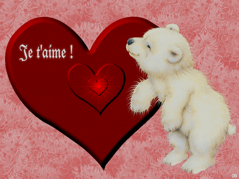 Je t'aime coeur qui brille