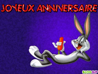 Joyeux anniversaire avec Bugs Bunny