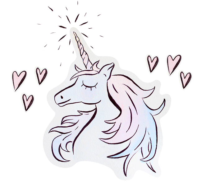 licorne coeur