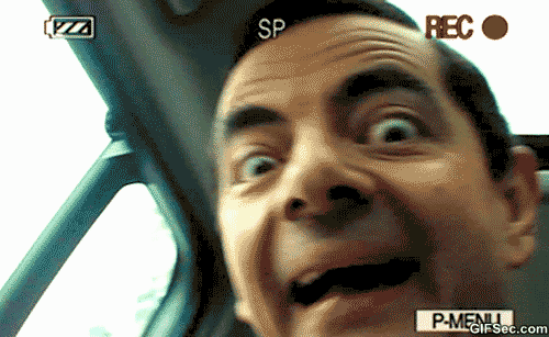 Mr Bean selfie