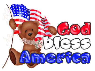 Ourson God Bless America