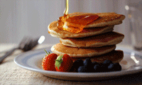 pancake et sirop d'érable
