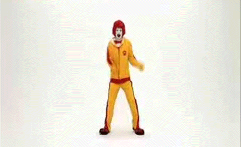 Ronald McDonald danse