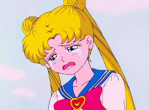 Sailor Moon pleure