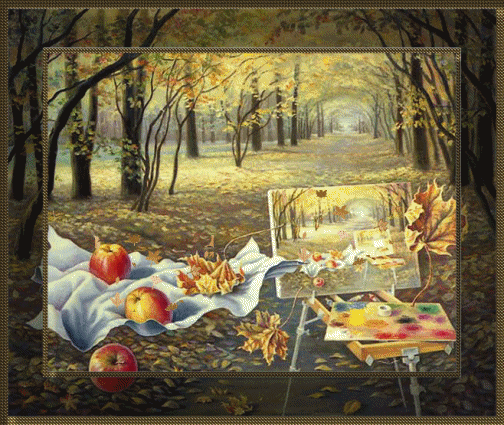 Tableau Forêt Automne