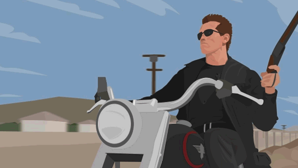 terminator moto dessin