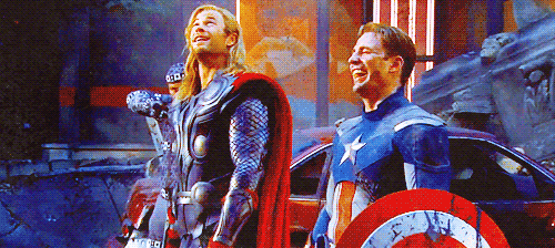 Thor et Captain America mdr
