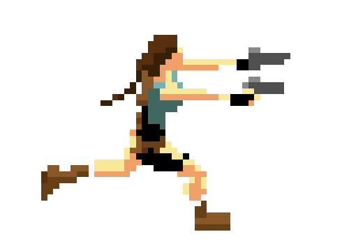 Tomb Raider pixel art