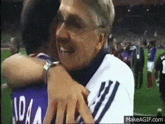 Aimé Jacquet et Zidane