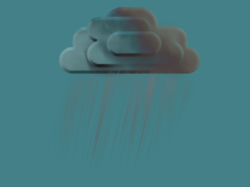 Animation nuage pluie