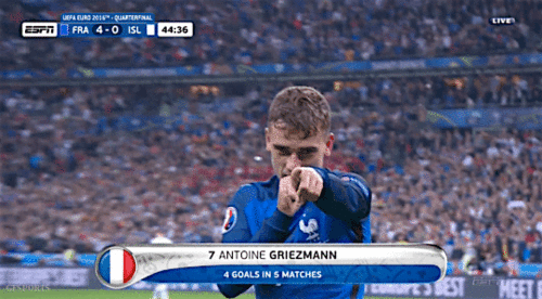 Antoine Griezmann bleu