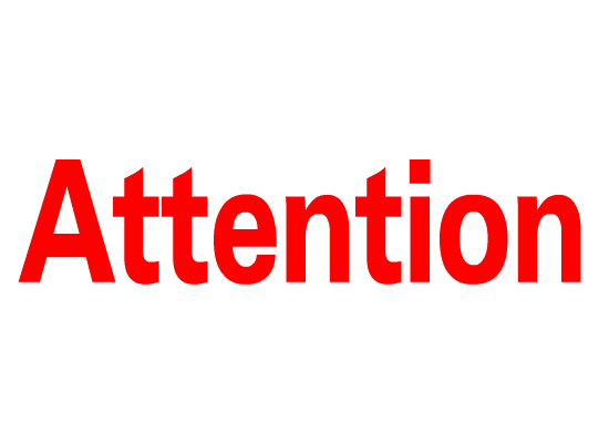 Attention clignotant