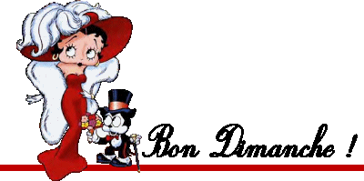Bon Dimanche Betty Boop - image animée GIF