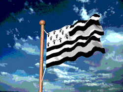 drapeau breton au vent