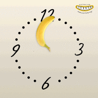 Horloge banane