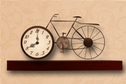Horloge vélo déco