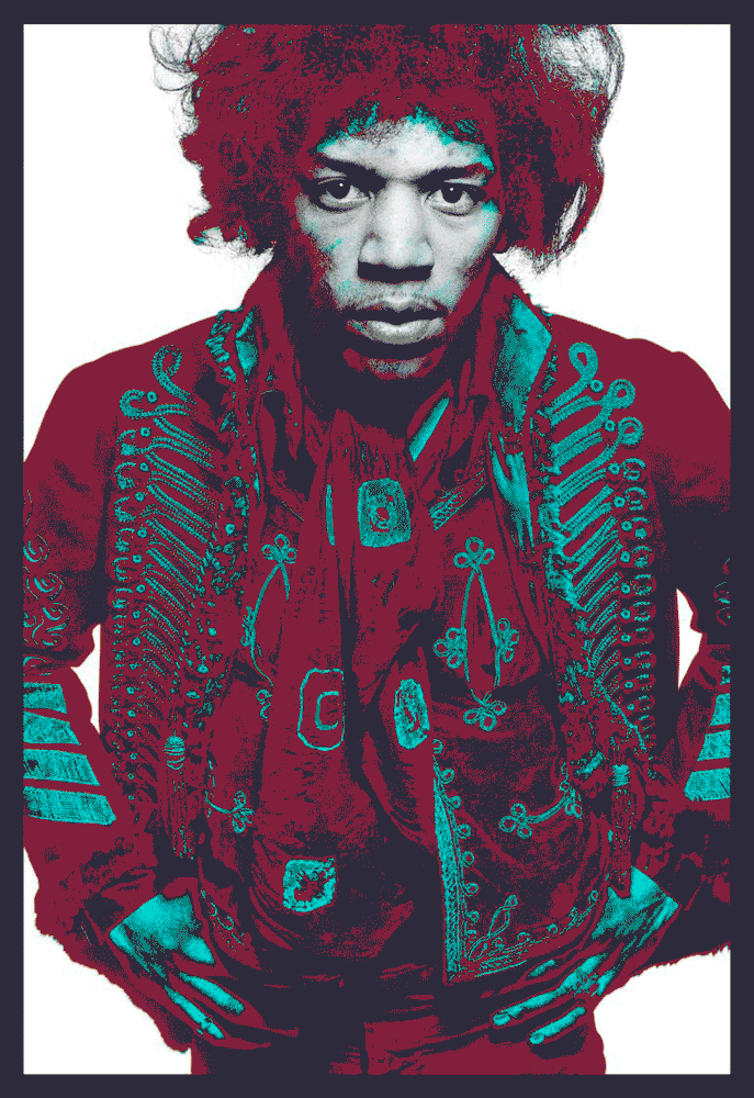 Jimi Hendrix color