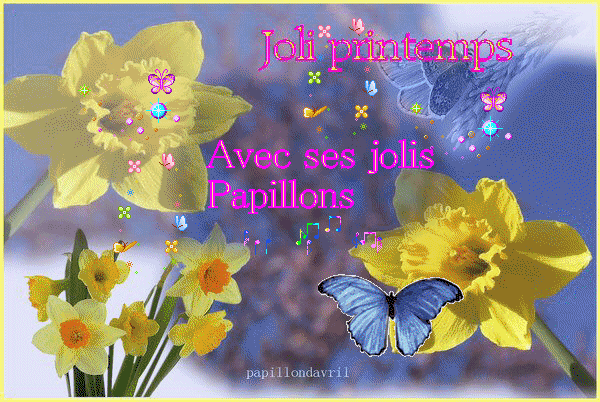 jolie printemps avec ses jolis papillons