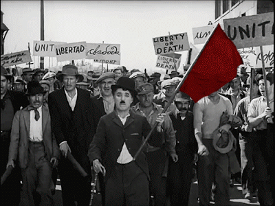 La manif avec Charlot