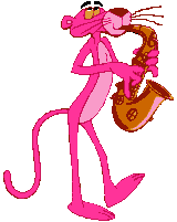 La Panthère rose Saxophone