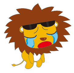 Lion dessin pleure