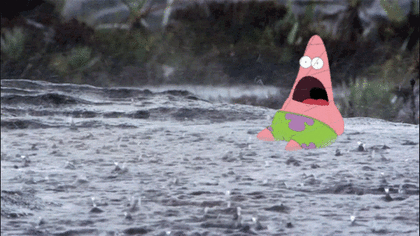 Patrick sous la pluie