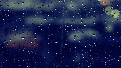 Pluie sur la vitre