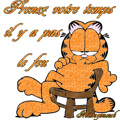 Prenez votre temps avec Garfield