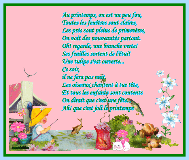 printemps poème