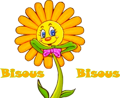 Bisous Bisous avec une fleur