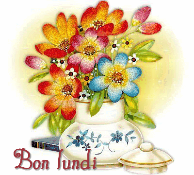 Bon Lundi bouquet de fleurs