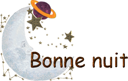 Bonne nuit lune et étoiles