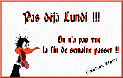 Daffy Pas déjà Lundi