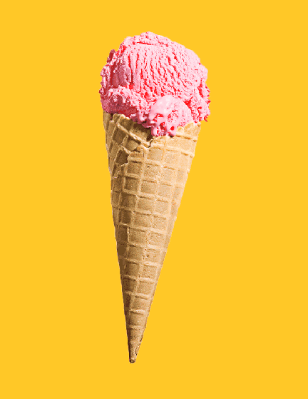 glace à la fraise