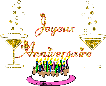 Joyeux anniversaire gâteau et champagne