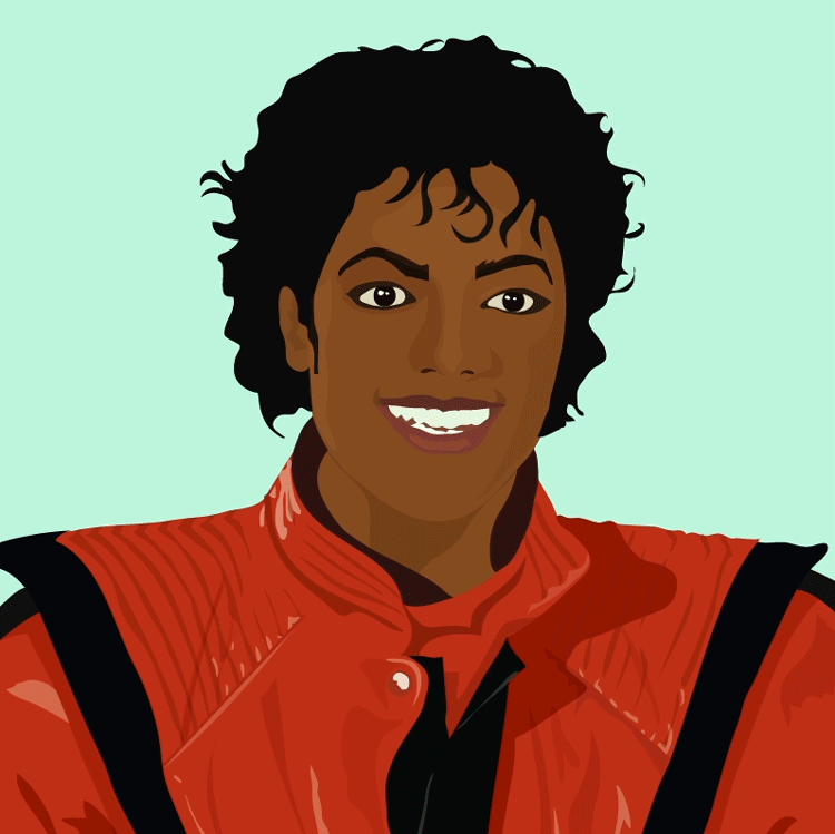 Michael Jackson dessin sourire