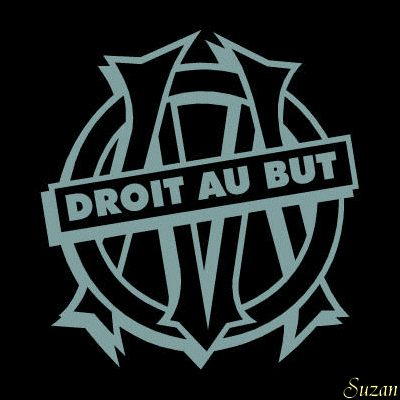 Olympique de Marseille logo noir et blanc